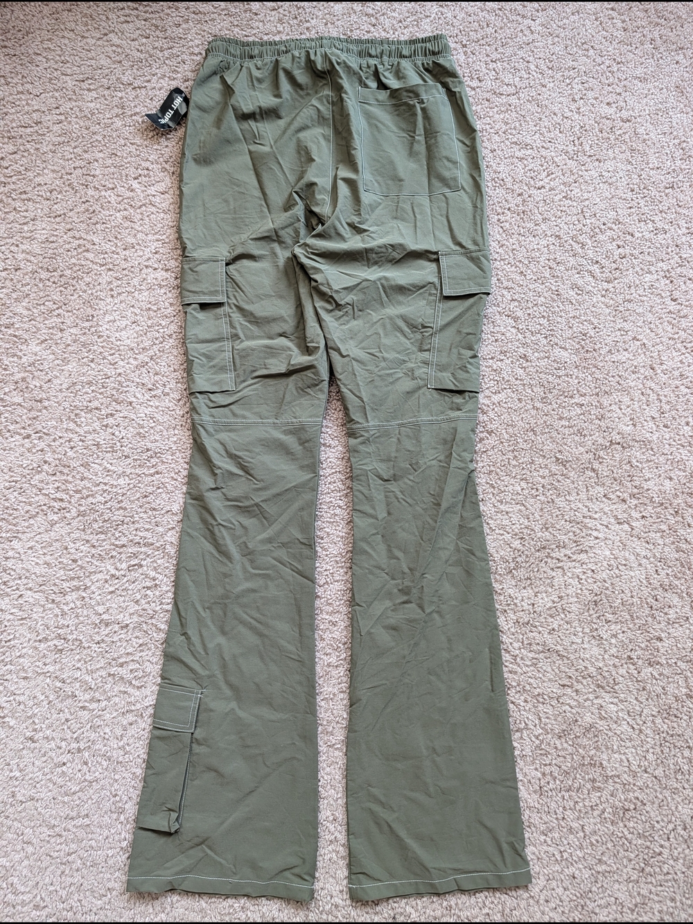 Hot Topic American Stitch Mens Olive Green Contrast Stitch Cargo Pants NWT Small - Picture 5 of 14
